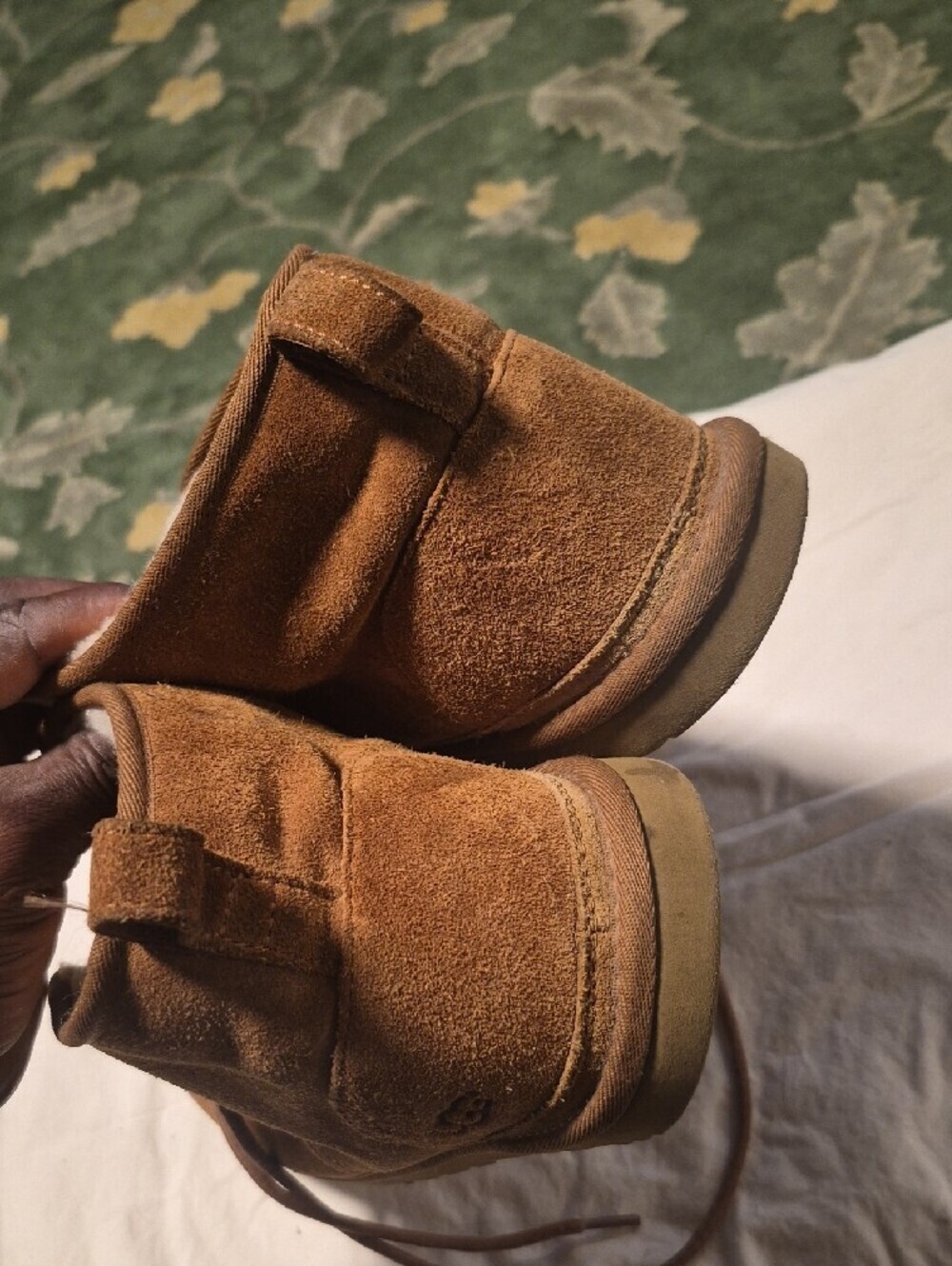 UGG Men's Brown Suede Rain & Snow Boots - Picture 3 of 8